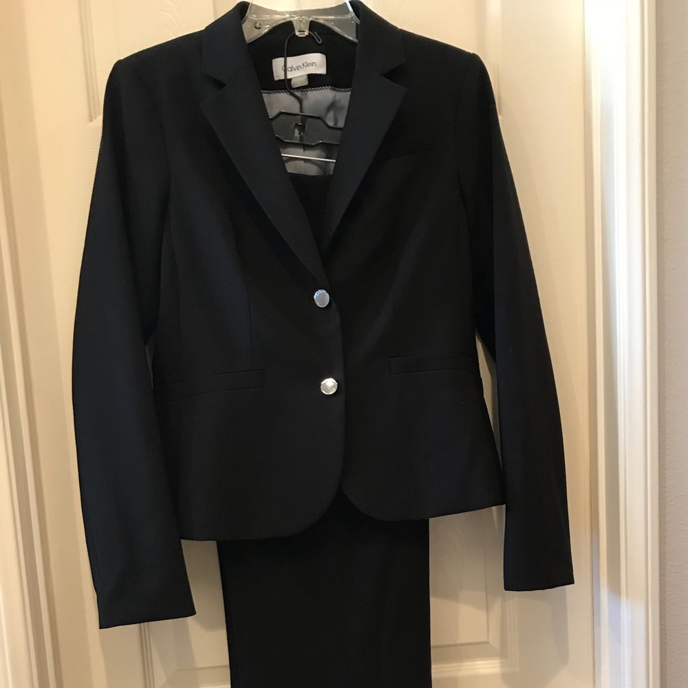 Woman’s suit, blue color